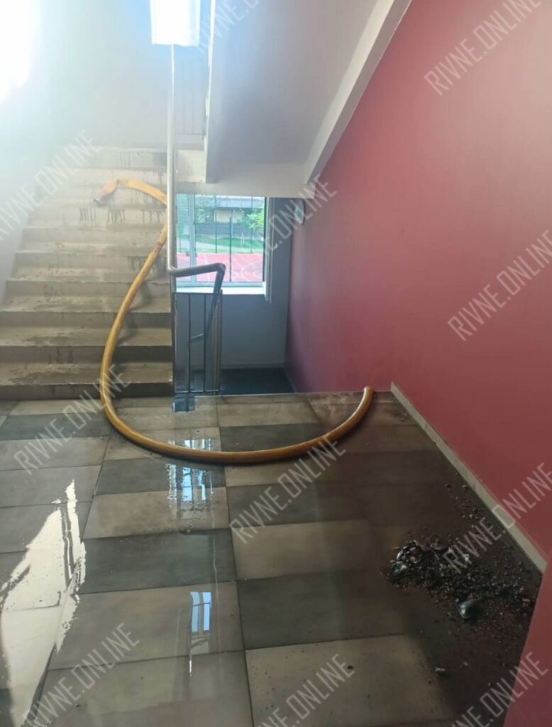Ліквідація пожежі у Рівному жк спектрум